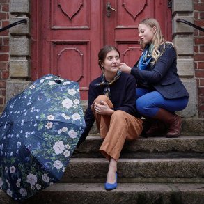 Koustrup & Co., Foldeparaply - Blue Flower Garden JL