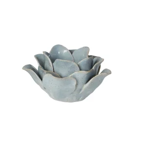 Speedtsberg, Fyrfadsstage, blomst, keramik, bl