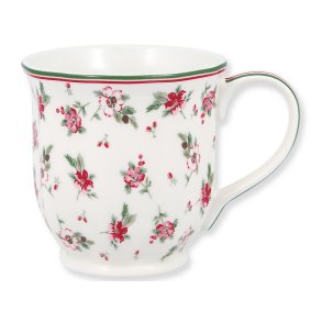 GreenGate, Krus med hank, Astrid, hvid