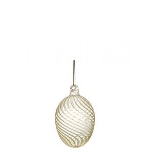 GreenGate, g i glas, sm blger, lysegul