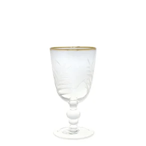 GreenGate, Glas med udskring og guldkant, lille