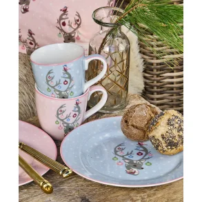 GreenGate, Brnetallerken, 20 cm., Dina, lysebl