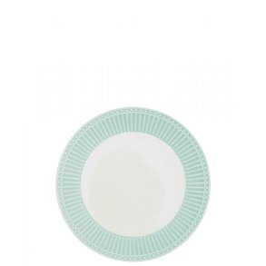 GreenGate, Tallerken, 23 cm., Alice, Cool mint