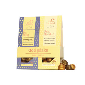 Karamelleriet, GOD P�SKE, 2 x 100 g, gul/lilla