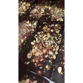Chokolenten, M�rk chokolade med blandet n�dder, ca. 95 g