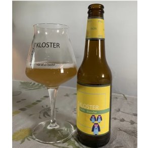 Klosterbryggeriet, Non-Blanche, non alc., 33 cl, kologisk