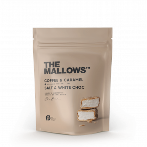 THE MALLOWS, Coffee og caramel, skumfiduser kaffe og karamel, 90g.