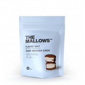 THE MALLOWS, Flakes salt, Skumfiduser med mrk chokolade og salt, 90g.