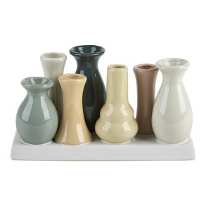 La Vida, Vaser p� fad, multi H10 x L20 cm