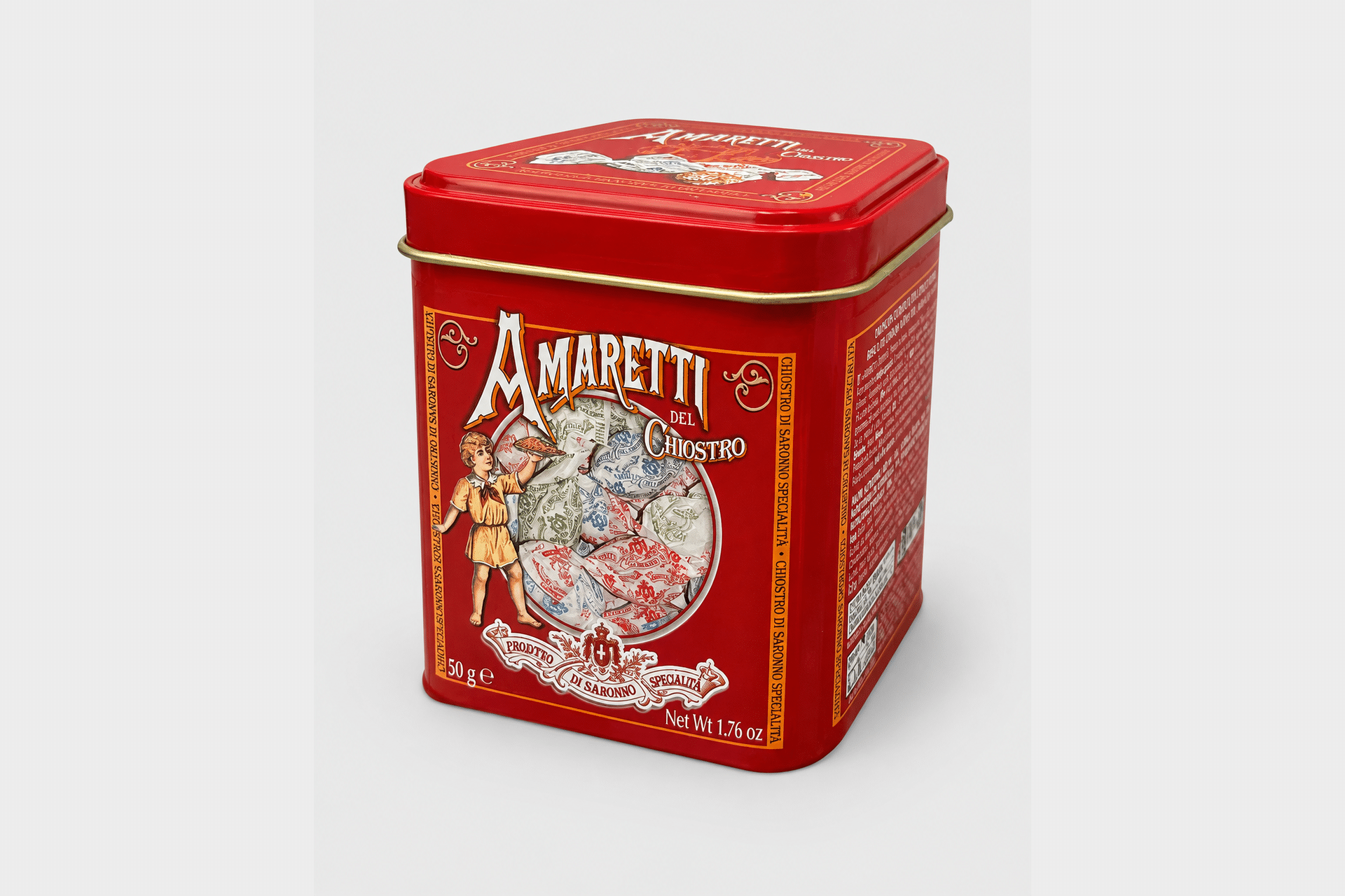 Lowin, Amaretto, Classico crunchy mini, 50 g.