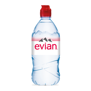 Evian, Natural Mineral Water, 75 CL Sportscap PET