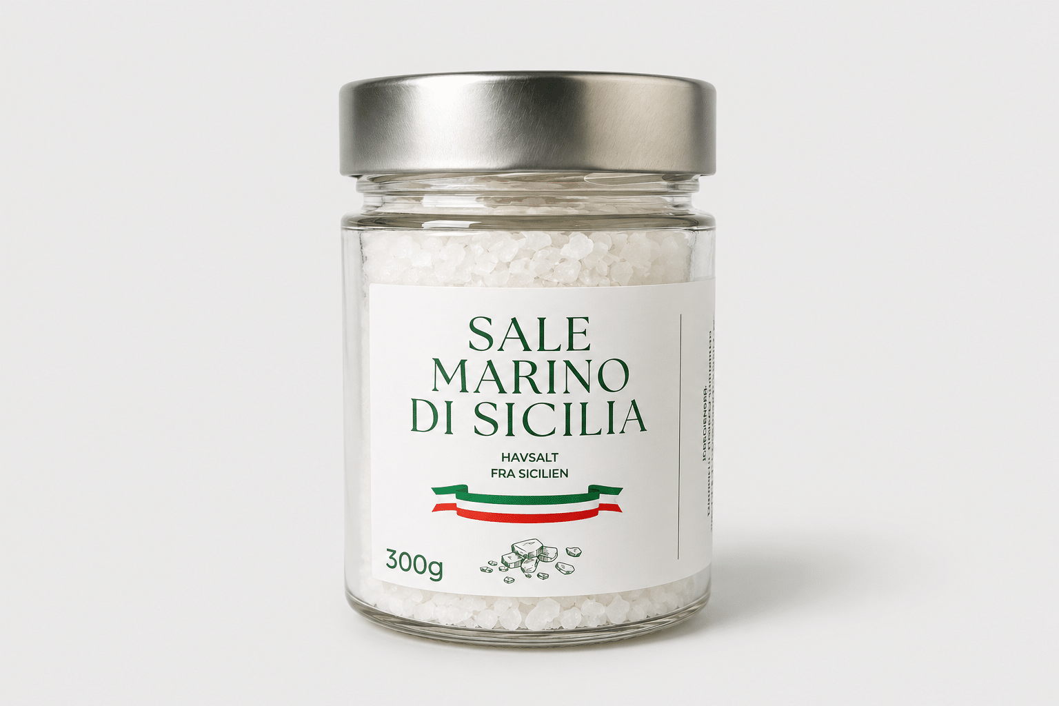 Lowin, Havsalt fra Sicilien (glas), 300 g.