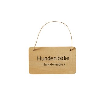 Speedtsberg, Trskilt med snor, 