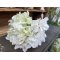 DEKO FLORALE, Kunstig hortensia, 46 cm, grn/hvid, real touch