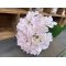 DEKO FLORALE, Kunstig hortensia, 46 cm, lyserd, real touch