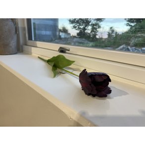DEKO FLORALE, Kunstig tulipan (naturtro), 61 cm, mrk lille