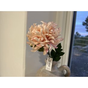 DEKO FLORALE, Krysantemum gren, 43 cm, fersken