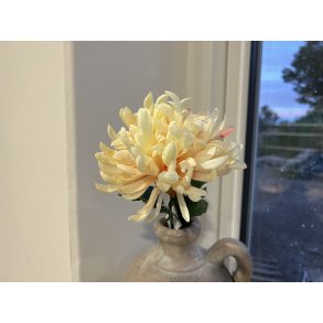 DEKO FLORALE, Krysantemum gren, 43 cm, lys gul
