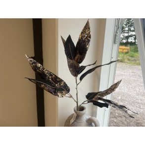 DEKO FLORALE, Kunstigt eucalyptus, 74 cm, guld