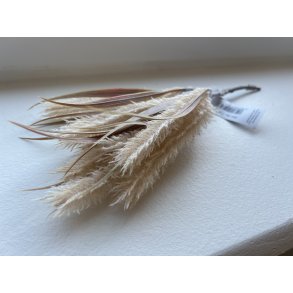DEKO FLORALE, Kunstigt grs, 30 cm, beige