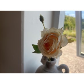 DEKO FLORALE, Kunstig rose, 44cm, cream