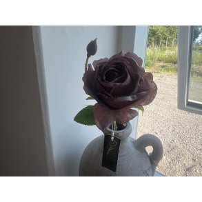 DEKO FLORALE, Kunstig rose, 44cm, lilla