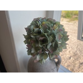 DEKO FLORALE, Kunstig hortensia, 47 cm, grn/gr