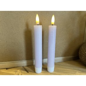 DEKO FLORALE, Bedelys (14 cm.) LED, lys lilla, 2 stk., 2. sortering
