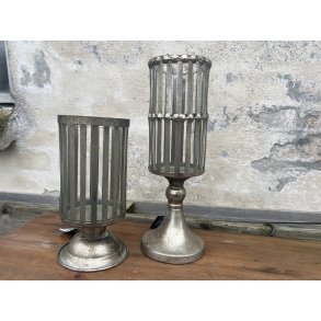 DEKO FLORALE, Lanterne i metal p fod, gr