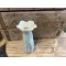 Speedtsberg, Vase med blomst, D6 x H15 cm. (grn/bl)