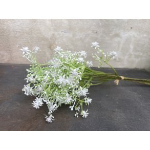 DEKO FLORALE, Mini blomster buket, 30cm, hvid