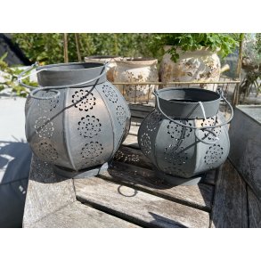 Chic Antique, Lanterne med mnster, zink