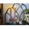 DEKO FLORALE, Kronelys (24 cm.) LED, lyserd, 2 stk., 2. sortering