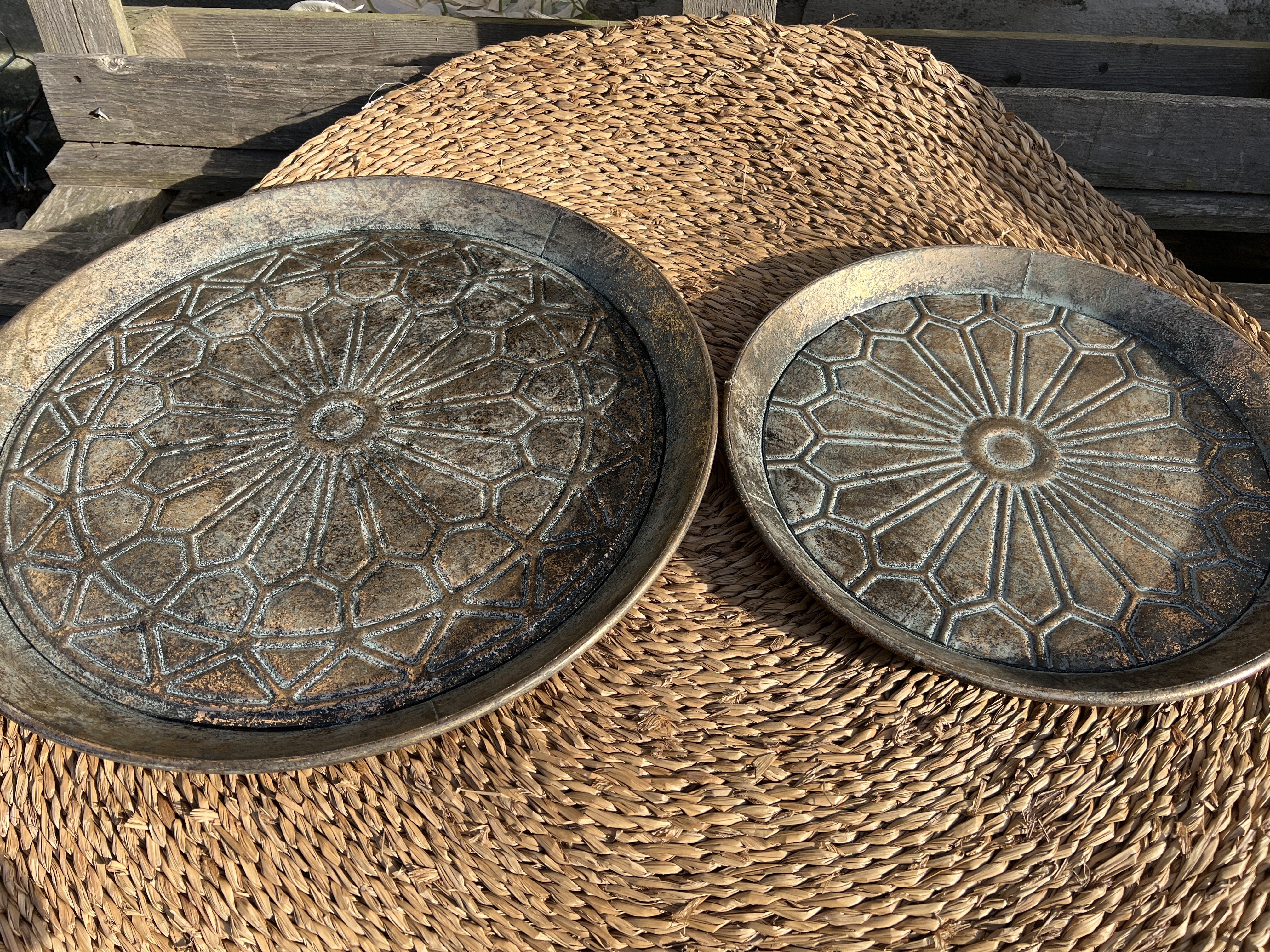 Speedtsberg, Fad i metal til deko