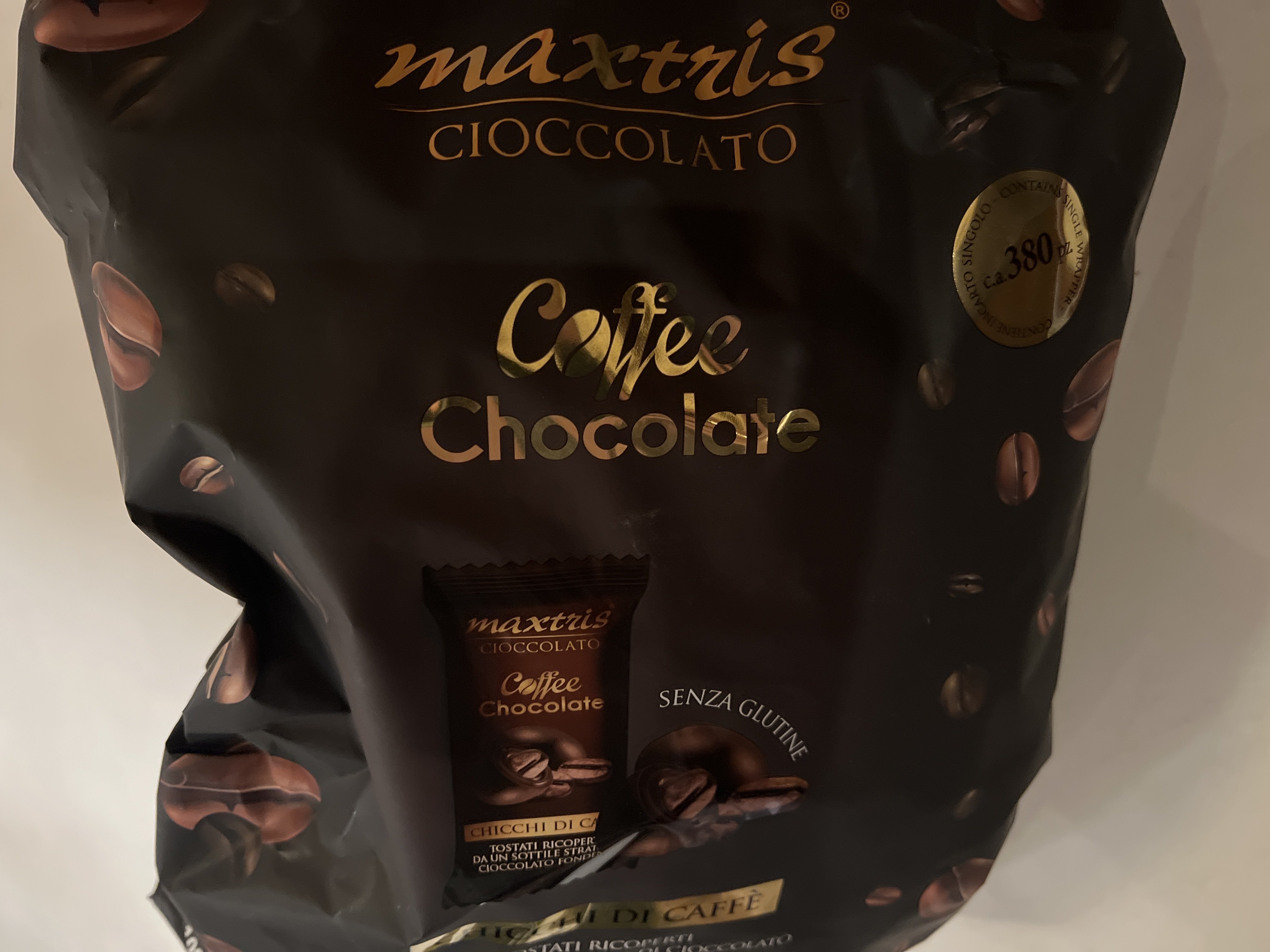 Lowin, Kaffeb�nne med m�rk chokolade, 1kg, BEDST F�R 2/4-26