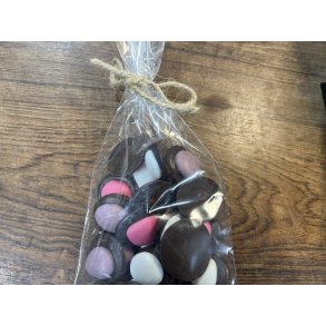Chokolenten, �kande/mint blomster, m�rk chokolade, ca. 100 g