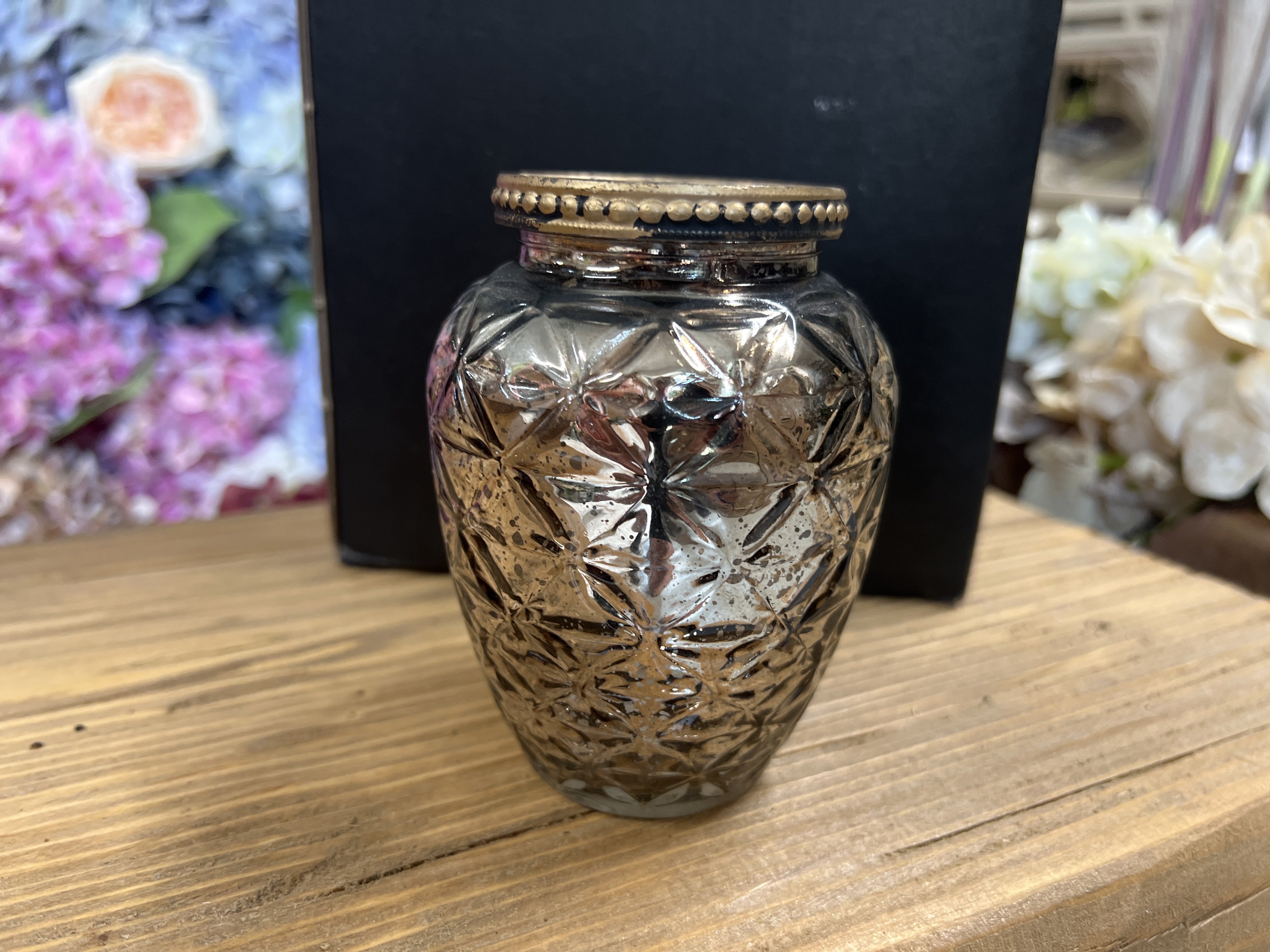 Chic Antique, Vase med perlekant, champagne