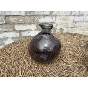 DEKO FLORALE, Vase i genbrugsglas, gr