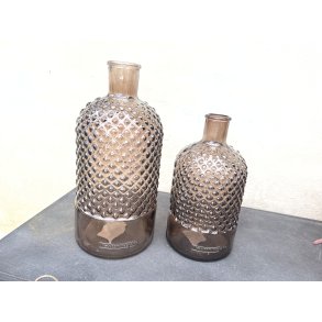 DEKO FLORALE, Flaske i brunt glas