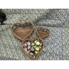  Clayre & Eef, Kurv i tr, hjerte