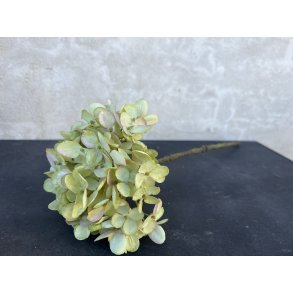 DEKO FLORALE, Kunstig romantisk hortensia, 43 cm, lys grn