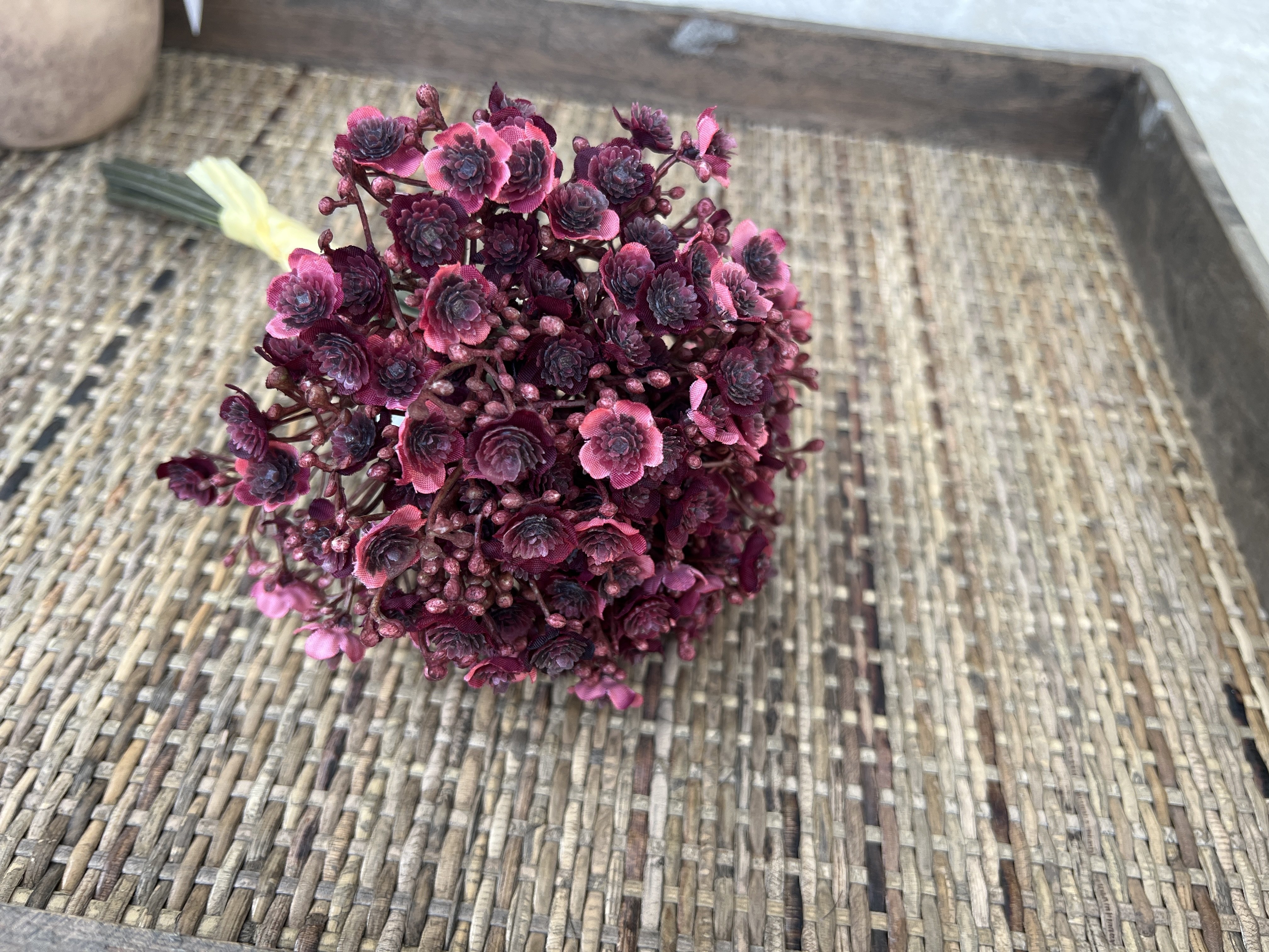 DEKO FLORALE, Gypso, buket med 10 stilke, 29 cm, rd