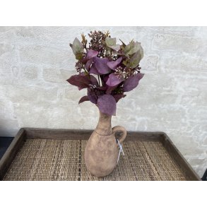 DEKO FLORALE, Kunstige eucalyptus gren med blade, 37 cm, lilla