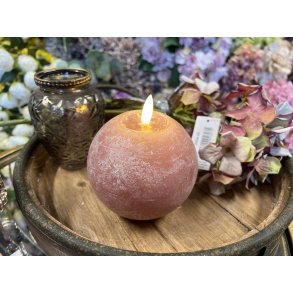 DEKO FLORALE, Kugle-lys, LED, lyserd, 10 cm. i diameter