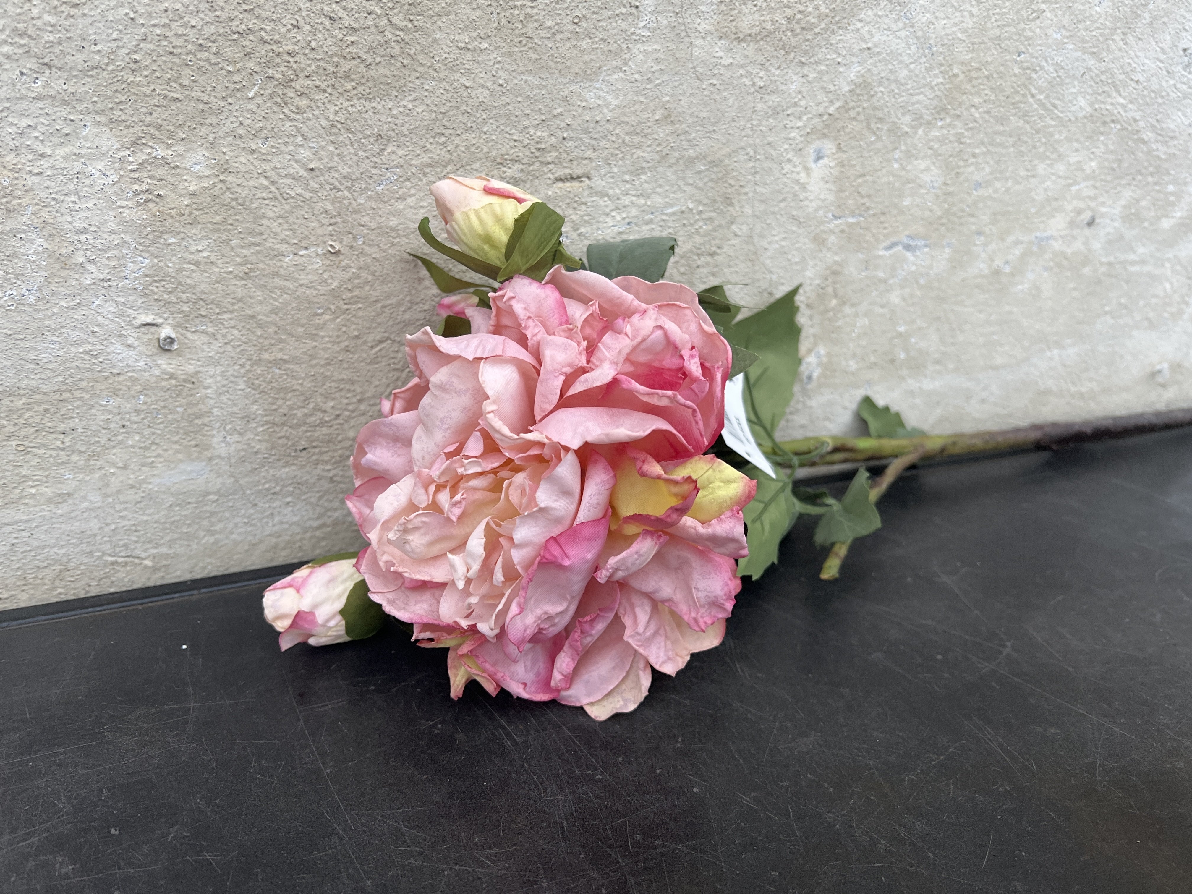 DEKO FLORALE, Kunstig pon, 60 cm., lyserd