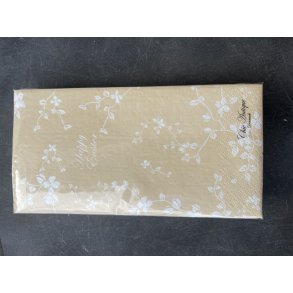 Chic Antique, Serviet med blomster, Happy Easter, honning