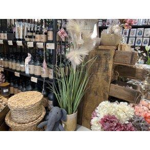 Speedtsberg, Kunstig grs i sort potte, H82 cm