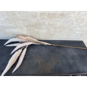 DEKO FLORALE, Rvehale med blade, 88cm, rosa