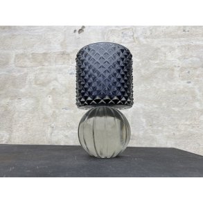 Speedtsberg, Fyrfadsstage, D10xH18cm, Gr/klar