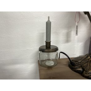 Chic Antique, Lysestage med holder - messing